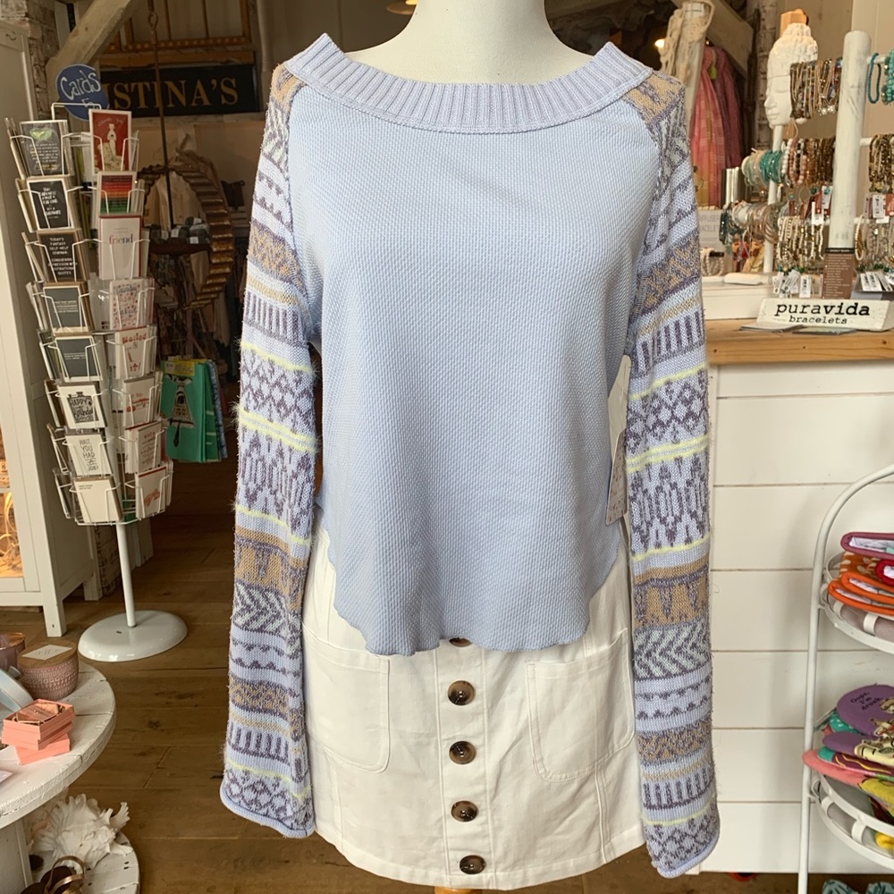 Free People cropped long sleeve